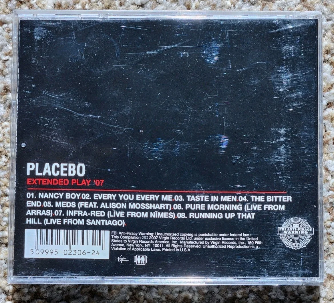 Rare Signed PLACEBO CD Extended Play 07 Autographed All Members Live Tracks, изображение 5