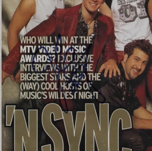 JC Chasez — JC Chasez signed TV Guide Magazine w/ JSA COA #AT63333 NSYNC, image 2