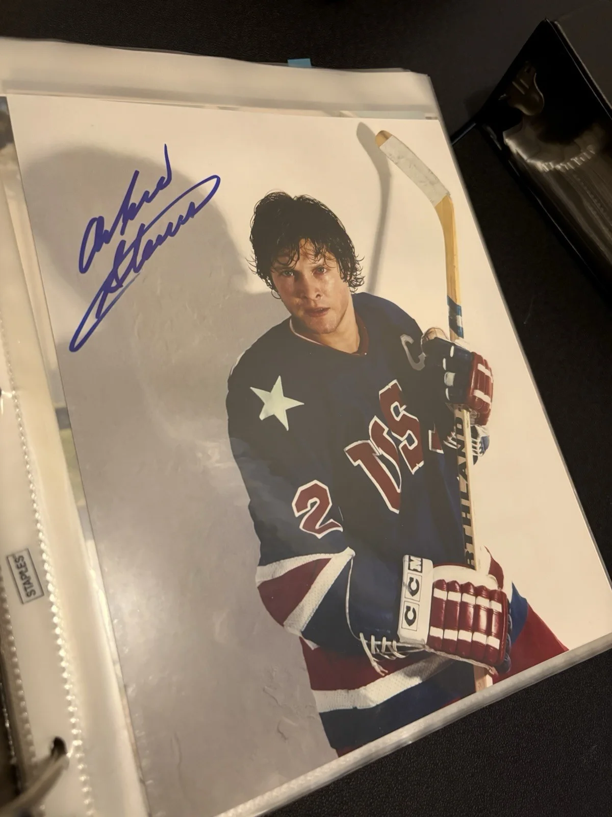 Andrew Stevens Signed 8x10 Color Photo - Miracle on Ice Team USA Eruzione, изображение 2