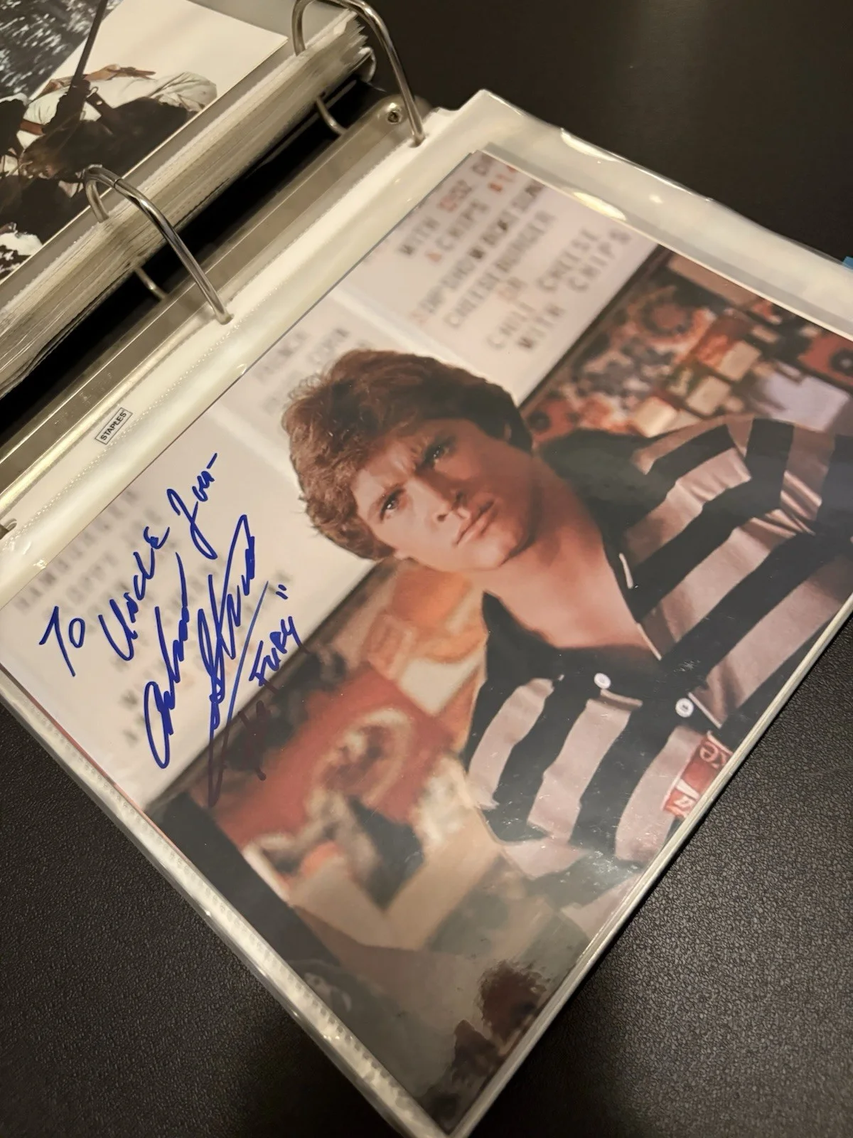 Andrew Stevens Signed 8x10 Color Photo - The Fury Inscribed To Uncle Jim, изображение 2