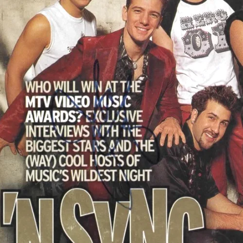 JC Chasez — JC Chasez signed TV Guide Magazine w/ JSA COA #EE82283 NSYNC, image 2