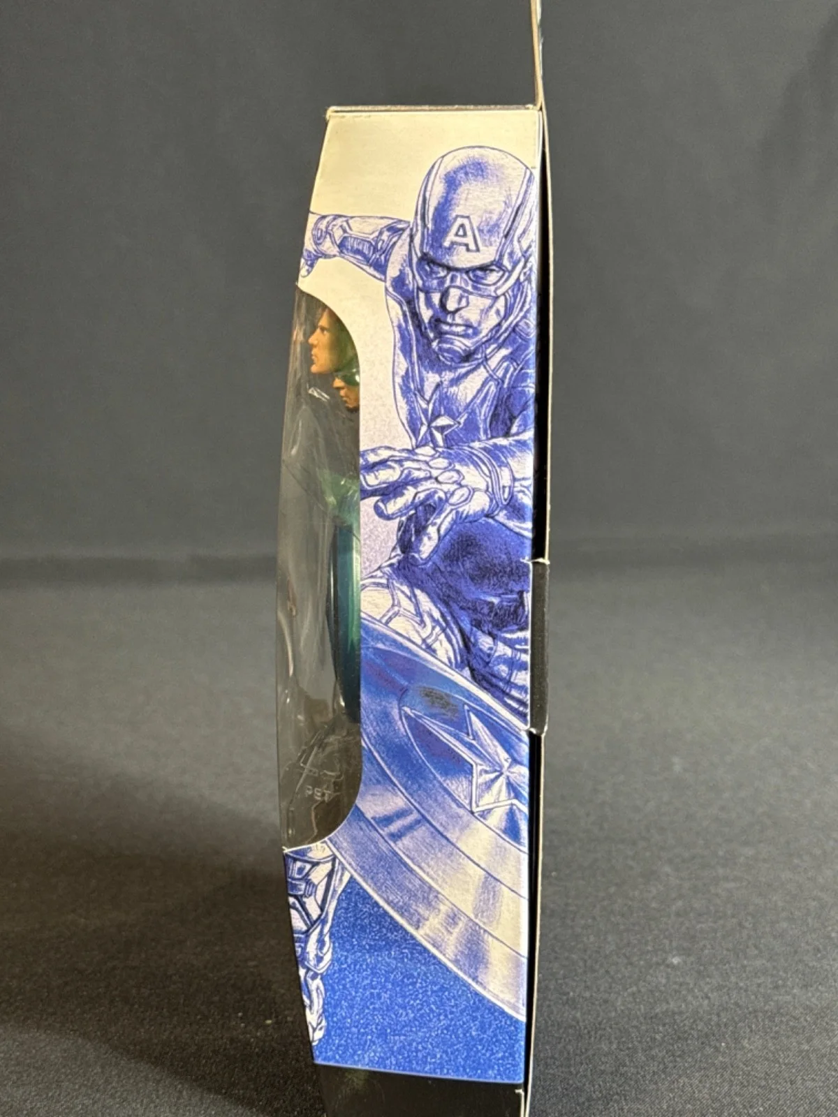 Stan Lee — Stan Lee Signed Marvel Legends BAF Captain America The Winter Solider PSA Y34348, image 2