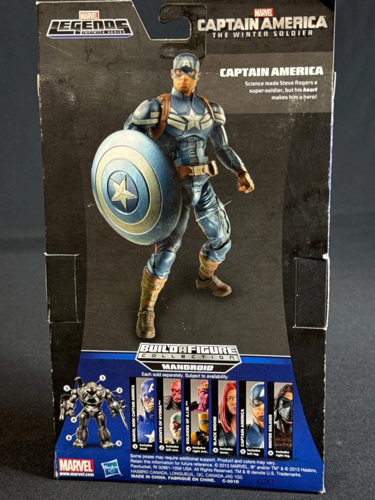 Stan Lee — Stan Lee Signed Marvel Legends BAF Captain America The Winter Solider PSA Y34348, image 3