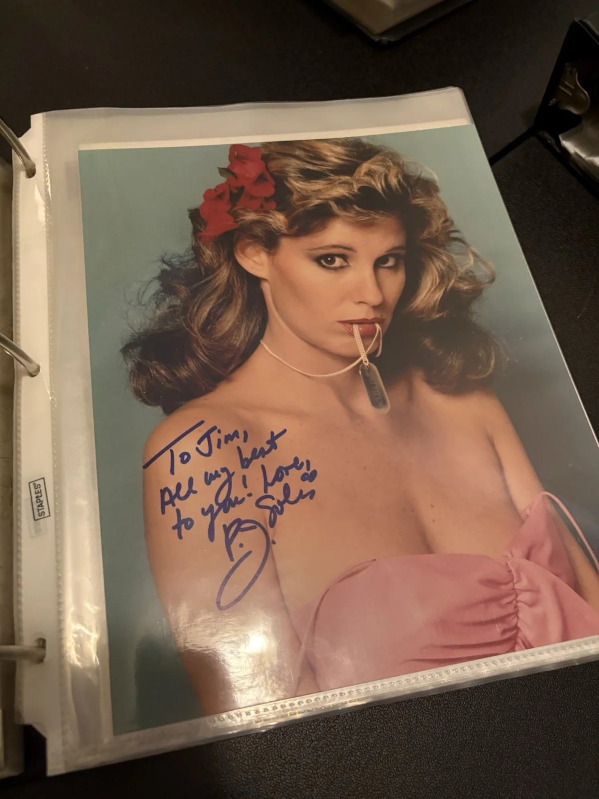 P.J. Soles Signed 8x10 Color Glamour Photo - Inscribed All My Best To Jim, изображение 2