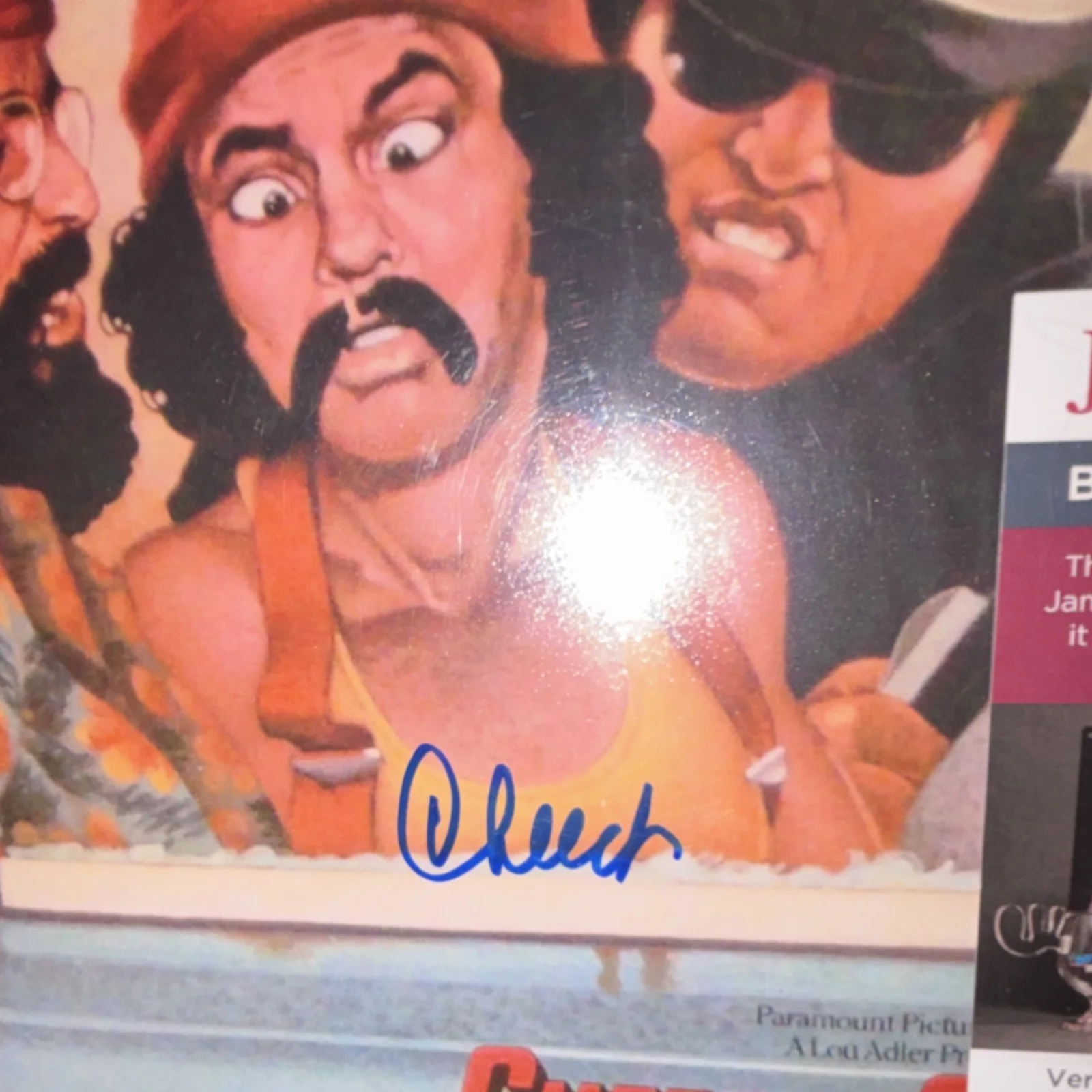 Cheech Marin, Tommy Chong — Up in Smoke Poster Signed by Cheech Marin & Tommy Chong JSA Authenticated, image 3