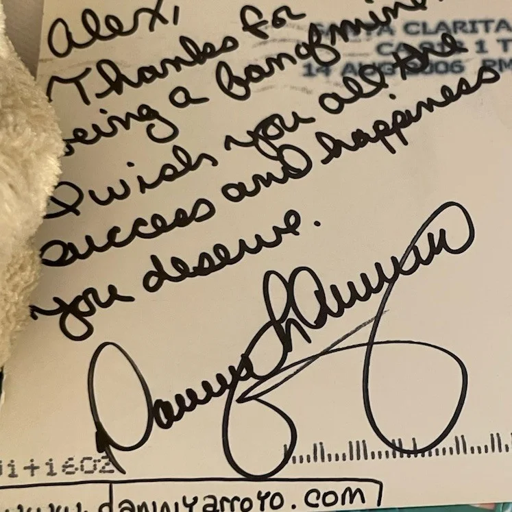 Danny Arroyo Autograph B/W Signed Postcard Latino Actor / Model GENERAL HOSPITAL, изображение 2