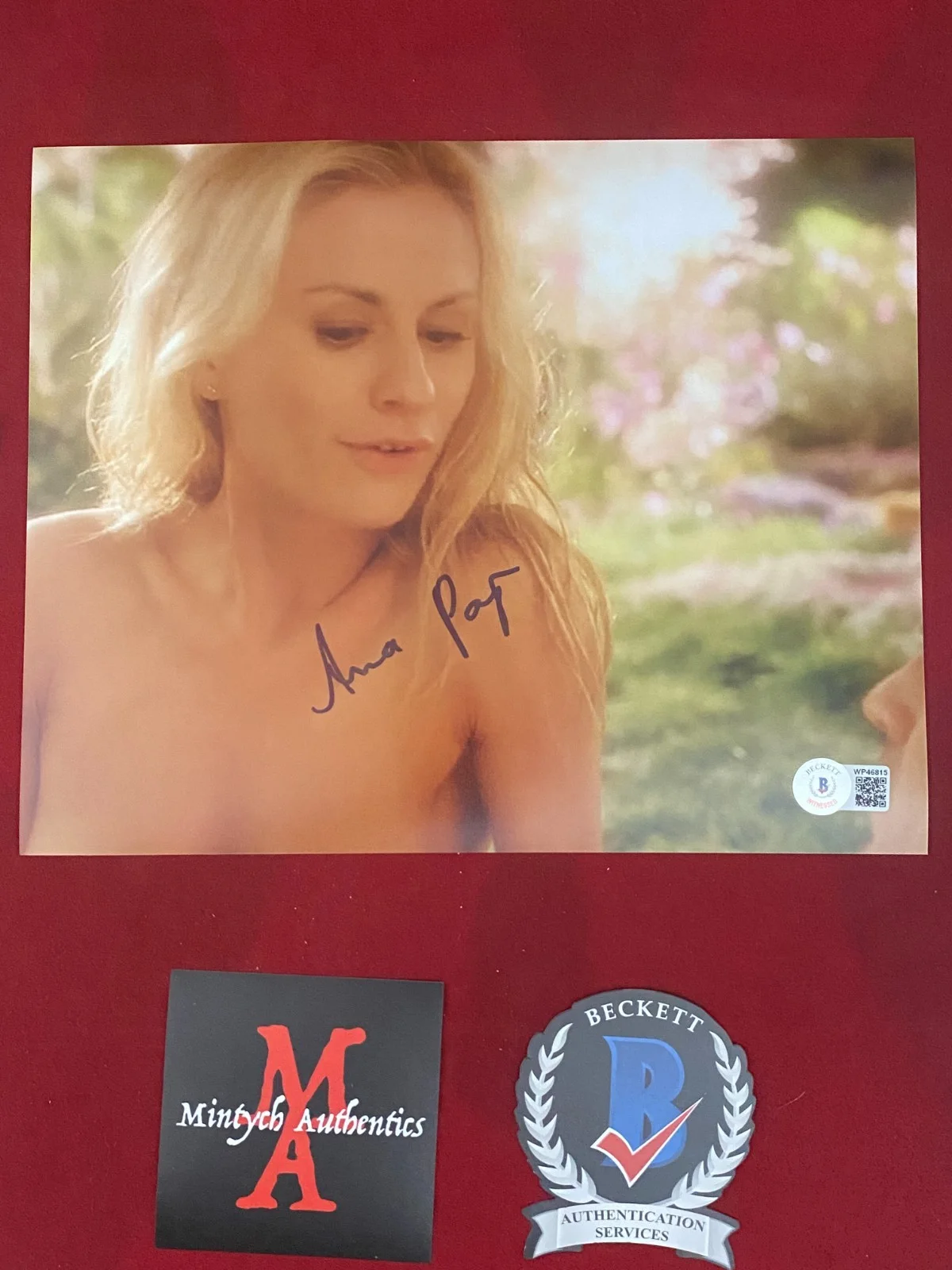 Anna Paquin — Anna Paquin autographed signed 8x10 photo True Blood Sookie Beckett COA
