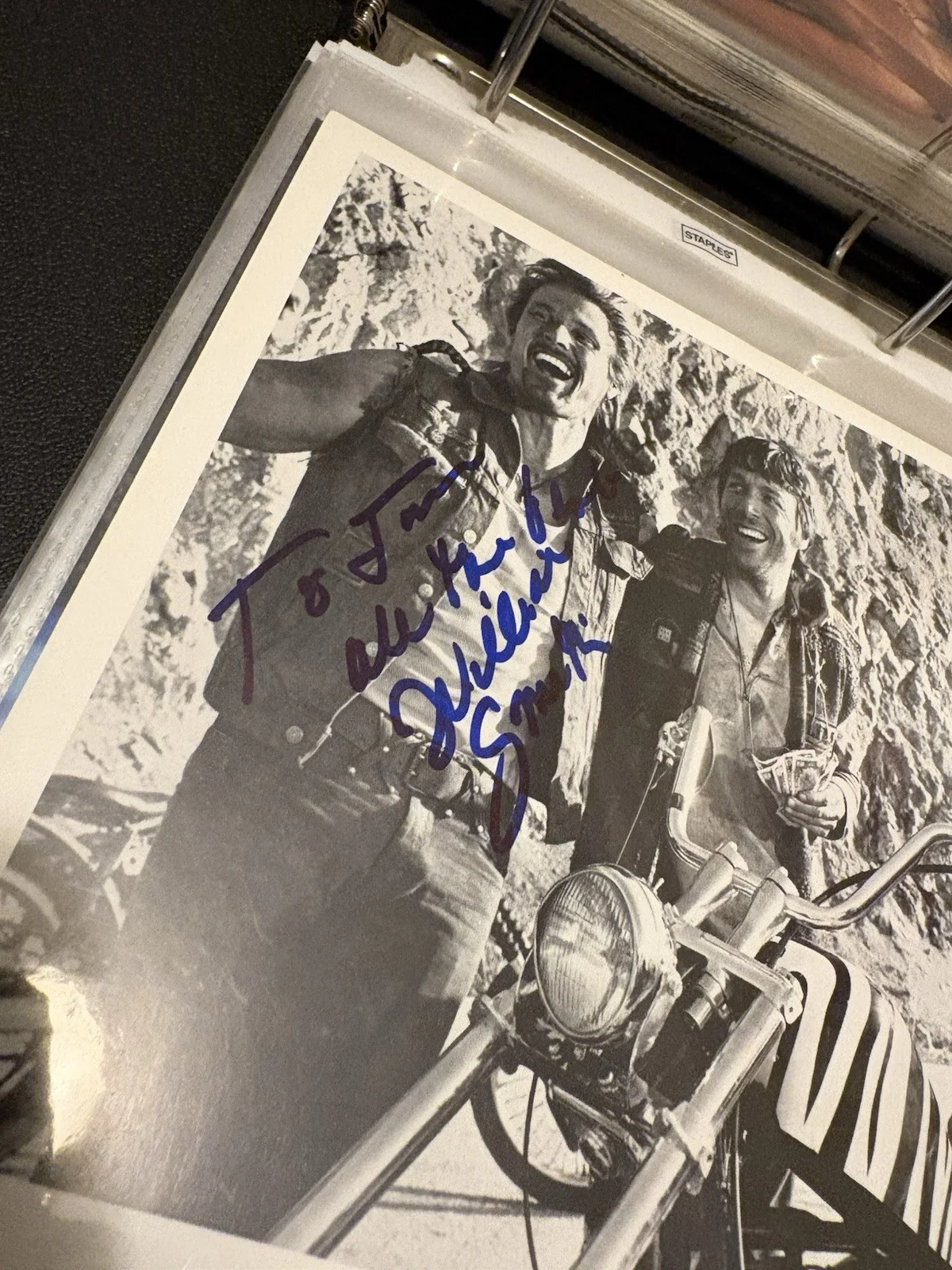 William Smith Signed 8x10 Biker Photo - C.C. and Company Inscribed To Jim, изображение 2