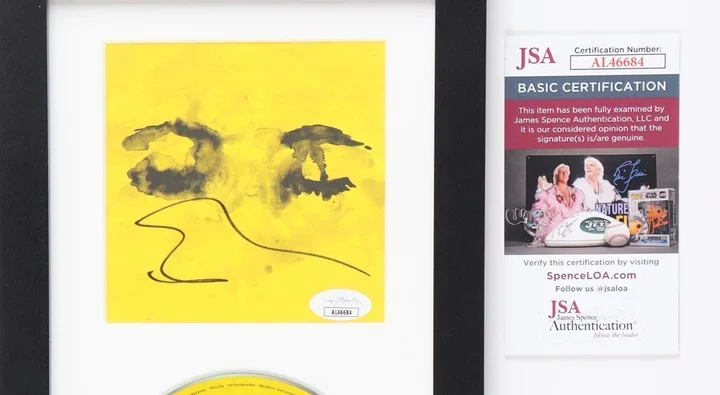 Ed Sheeran Signed "Eyes Closed" Custom Framed CD Insert Display JSA, image 2