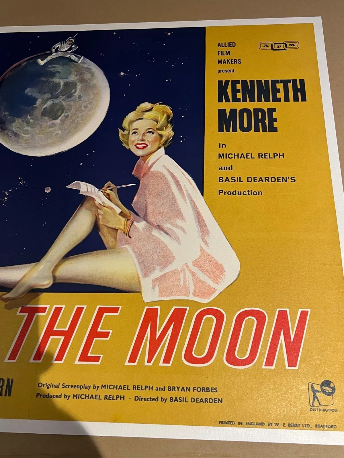 Man In The Moon Original Half Crown English Half Sheet Poster (1961) 22"x28", image 4