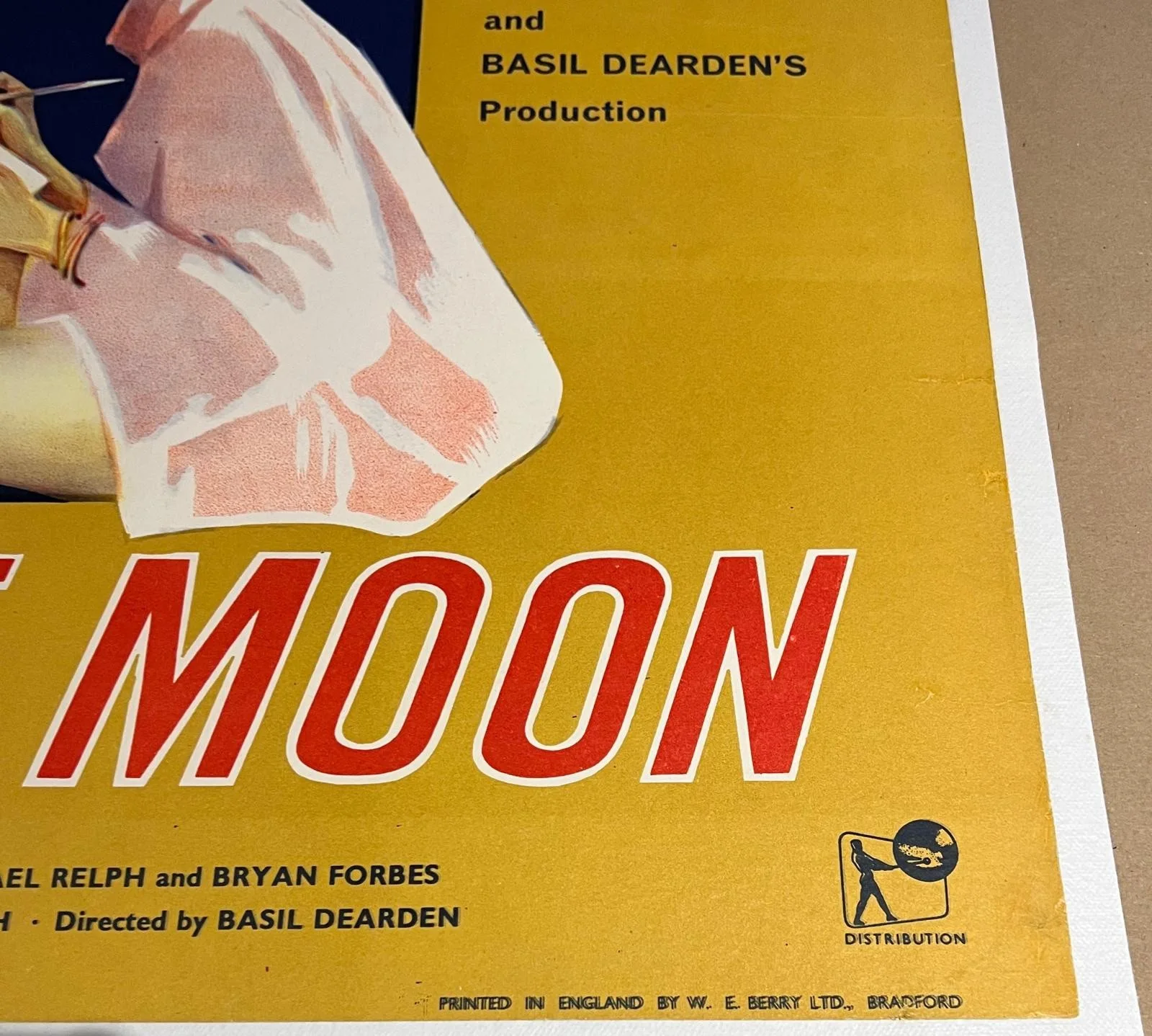 Man In The Moon Original Half Crown English Half Sheet Poster (1961) 22"x28", image 5