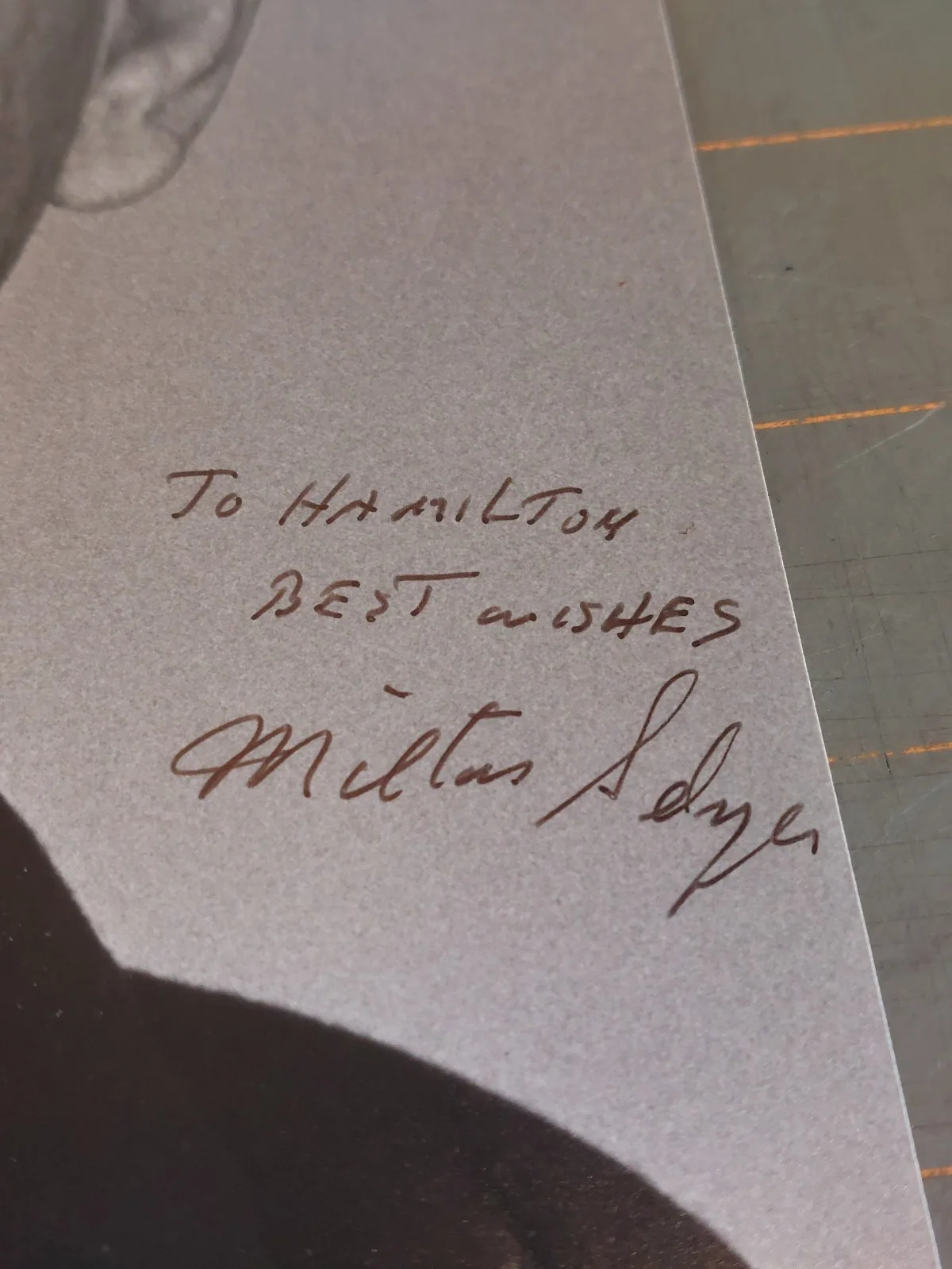 Milton Selzer Signed Autograph 8x10 Photo Hitchcock Actor Personalized, image 2