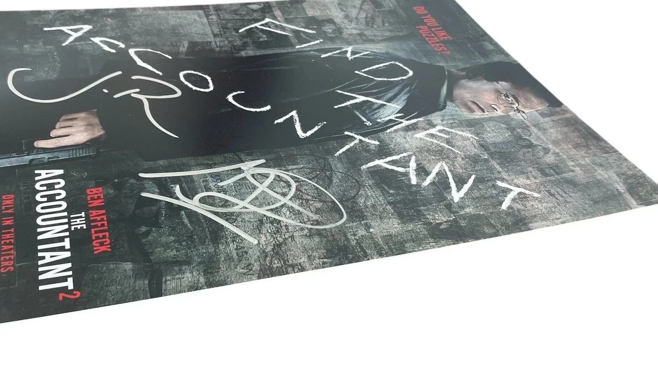 THE ACCOUNTANT 2 SIGNED AUTOGRAPH 12x18 PHOTO O’CONNOR BERNTHAL PINEDA JSA COA, изображение 4