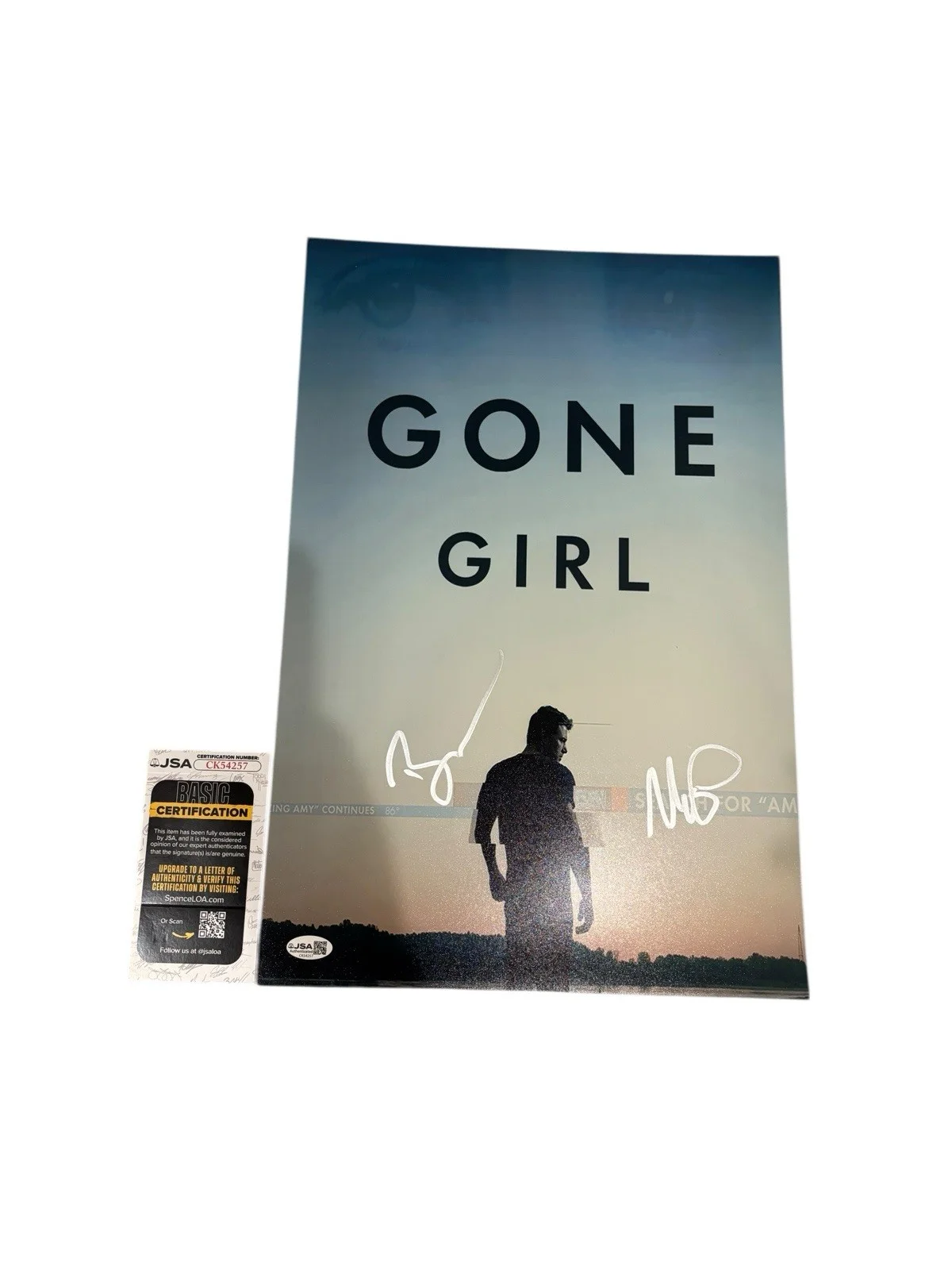Ben Affleck — BEN AFFLECK + MISSI PYLE SIGNED AUTOGRAPH “GONE GIRL' 12x18 PHOTO JSA CERT COA, изображение 2