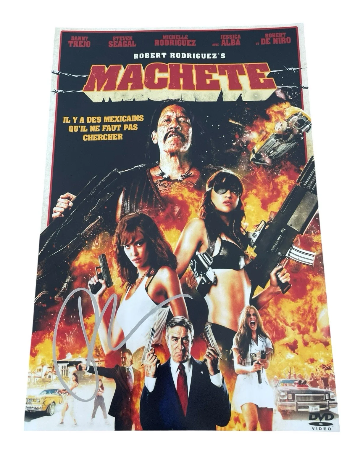 Robert Rodriguez — ROBERT RODRIGUEZ SIGNED AUTOGRAPH “MACHETE” 12x18 PHOTO POSTER JSA CERT COA, изображение 3