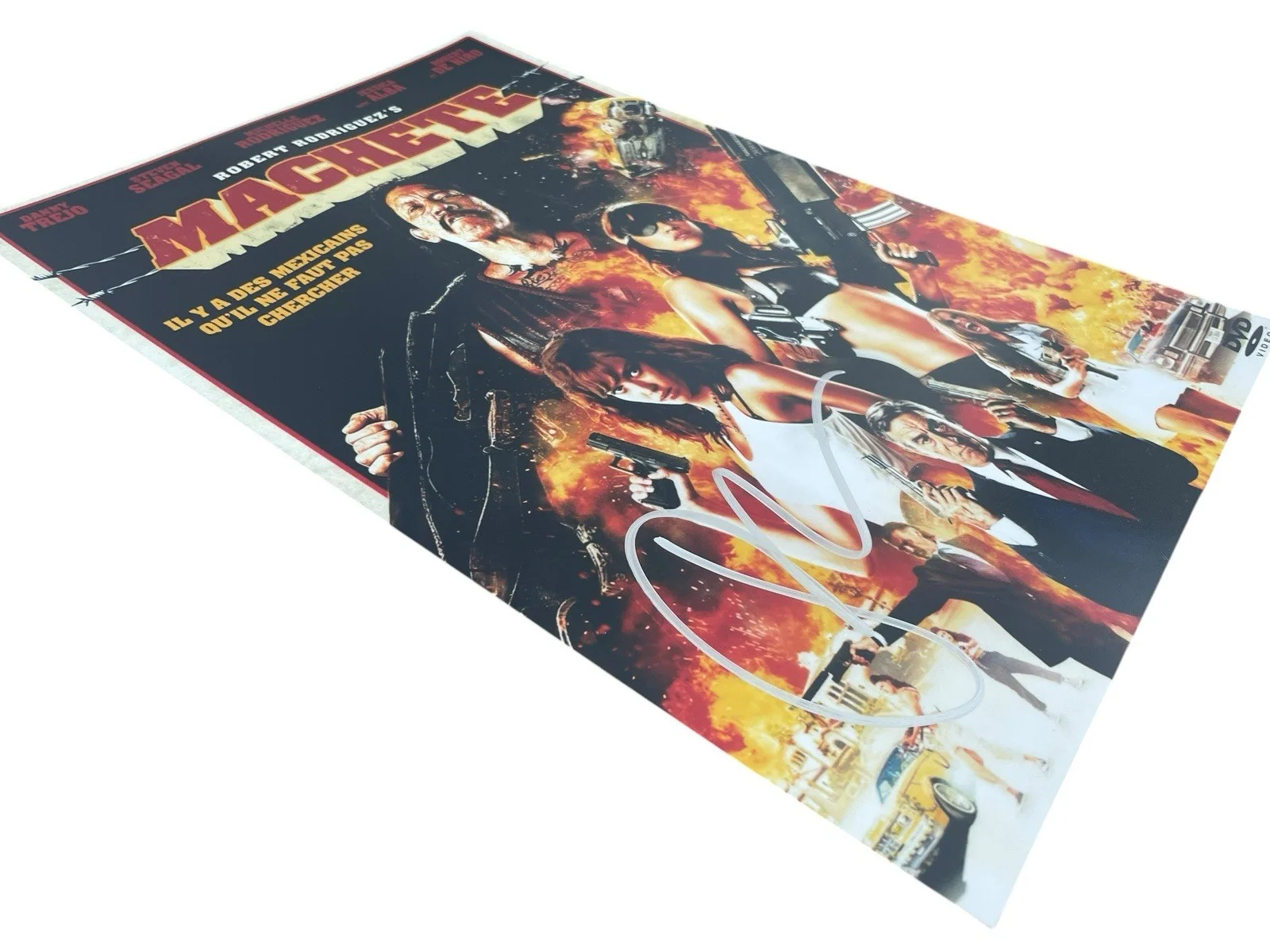 Robert Rodriguez — ROBERT RODRIGUEZ SIGNED AUTOGRAPH “MACHETE” 12x18 PHOTO POSTER JSA CERT COA, изображение 4