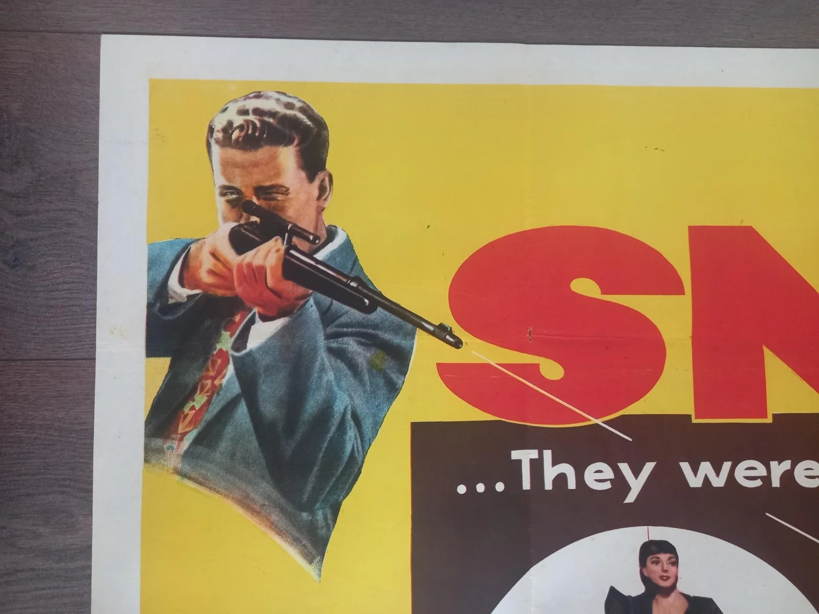 THE SNIPER 1952 BRITISH QUAD POSTER ARTHUR FRANZ ADOLPHE MENJOU MARIE WINDSOR, изображение 3