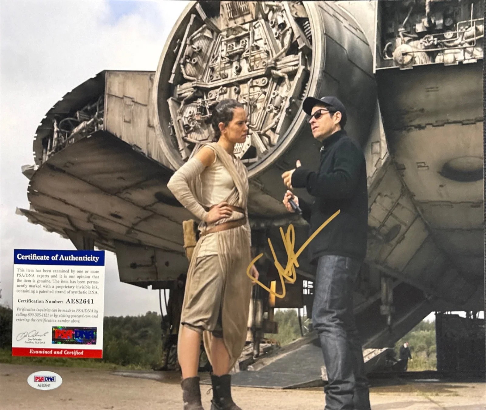 JJ Abrams — JJ Abrams Signed 11x14 Star Wars Photo Director PSA AE82641, изображение 2