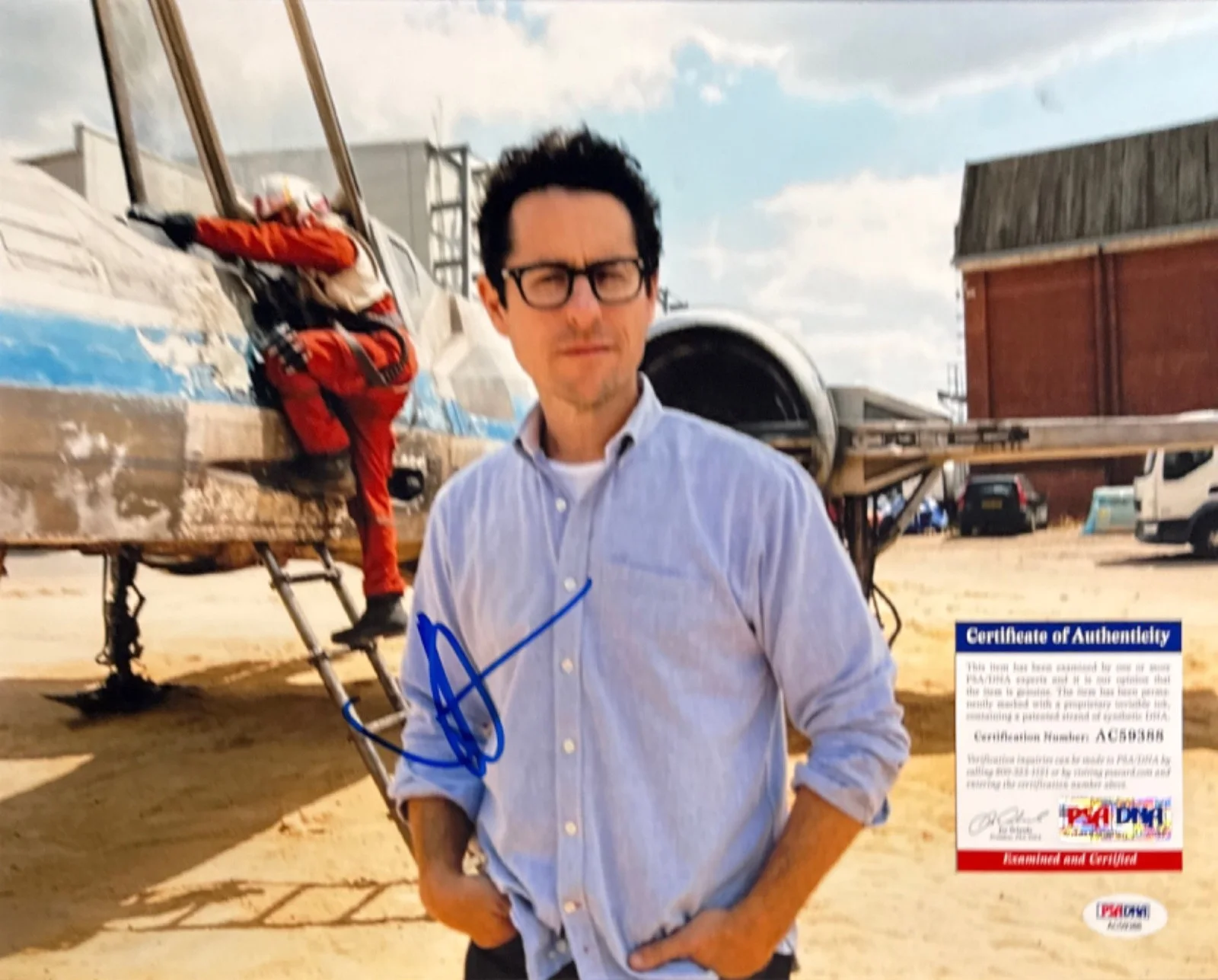 JJ Abrams — JJ Abrams Signed 11x14 Star Wars Photo Director PSA AC59388, image 2