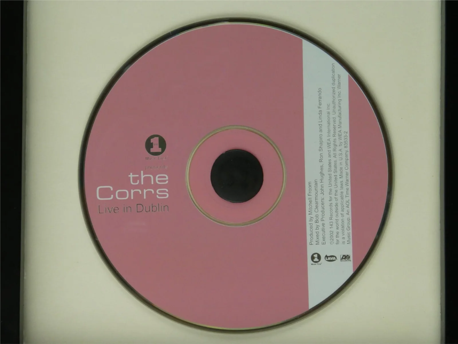 The Corrs Signed CD Cover, Live In Dublin Framed Display Matted, Smeared, image 4