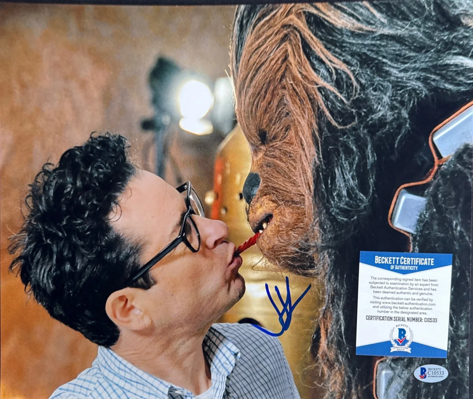 JJ Abrams — JJ Abrams Signed 11x14 Star Wars Photo Director BAS C10533, изображение 2