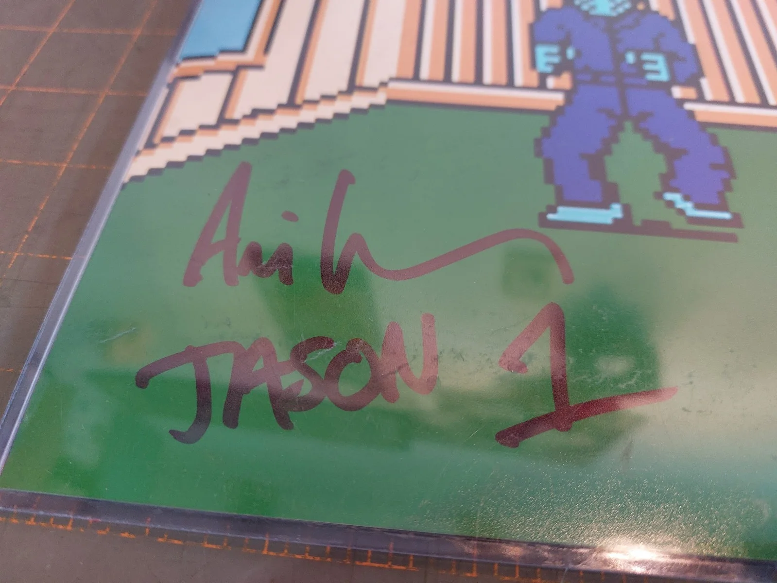 Ari Lehman — Ari Lehman Signed Friday The 13th Nintendo NES Photo Game Over JSA, изображение 3