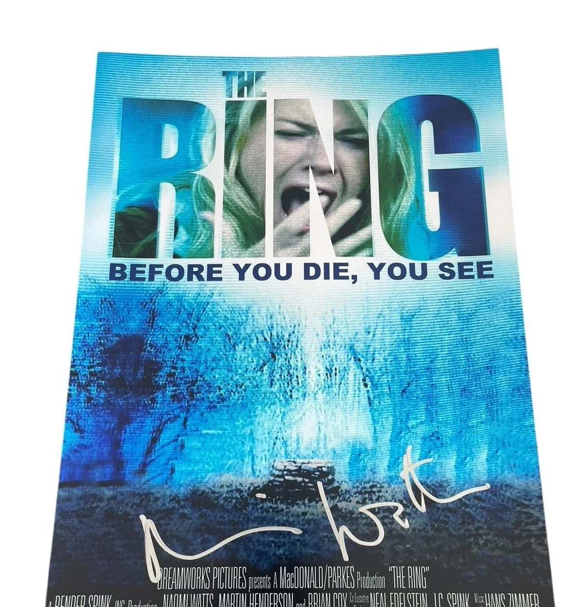 Naomi Watts — NAOMI WATTS SIGNED AUTOGRAPH “THE RING” 12x18 PHOTO MOVIE POSTER JSA CERT COA, изображение 3