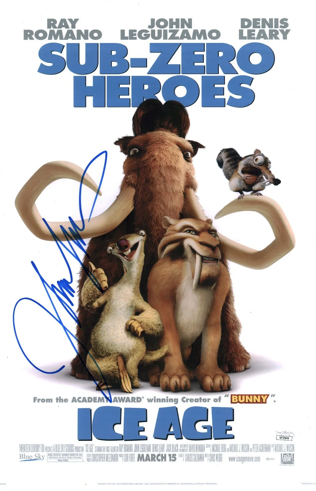 John Leguizamo — John Leguizamo Ice Age 11x17 Signed Photo Poster JSA Certified Autograph