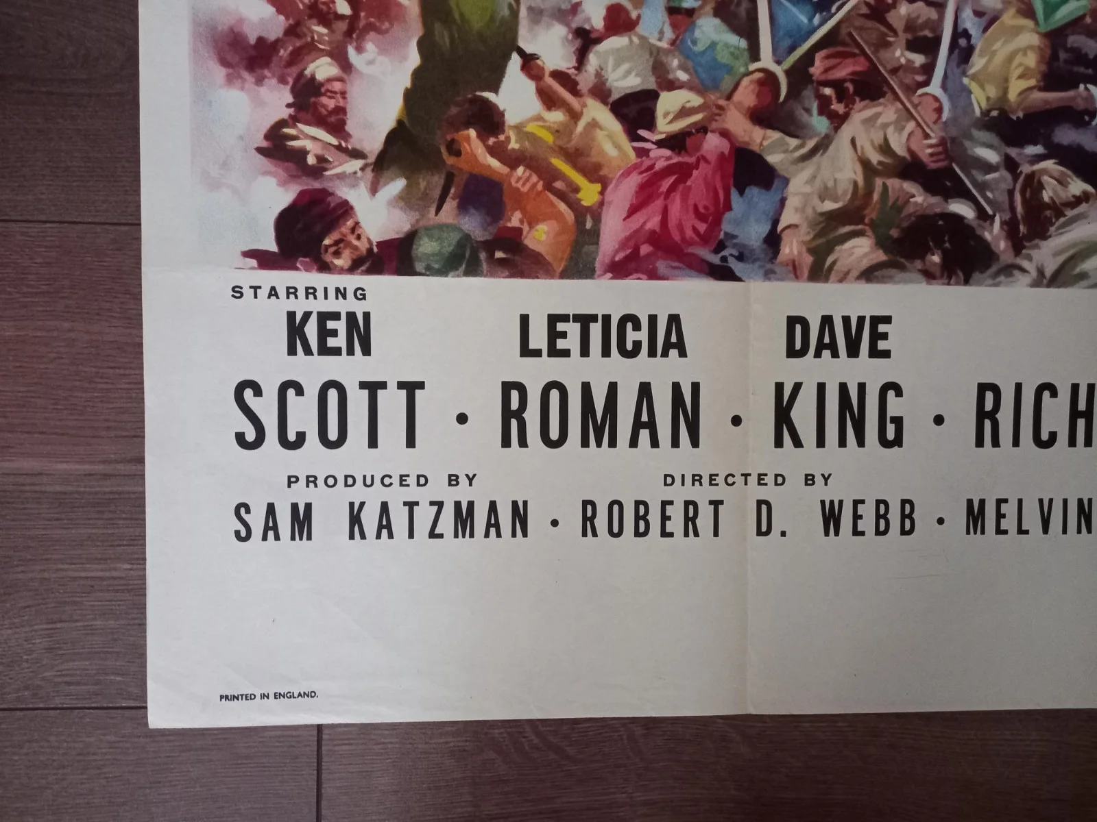 PIRATES OF TORTUGA 1961 BRITISH QUAD POSTER KEN SCOTT LETICIA ROMAN DAVE KING, изображение 2