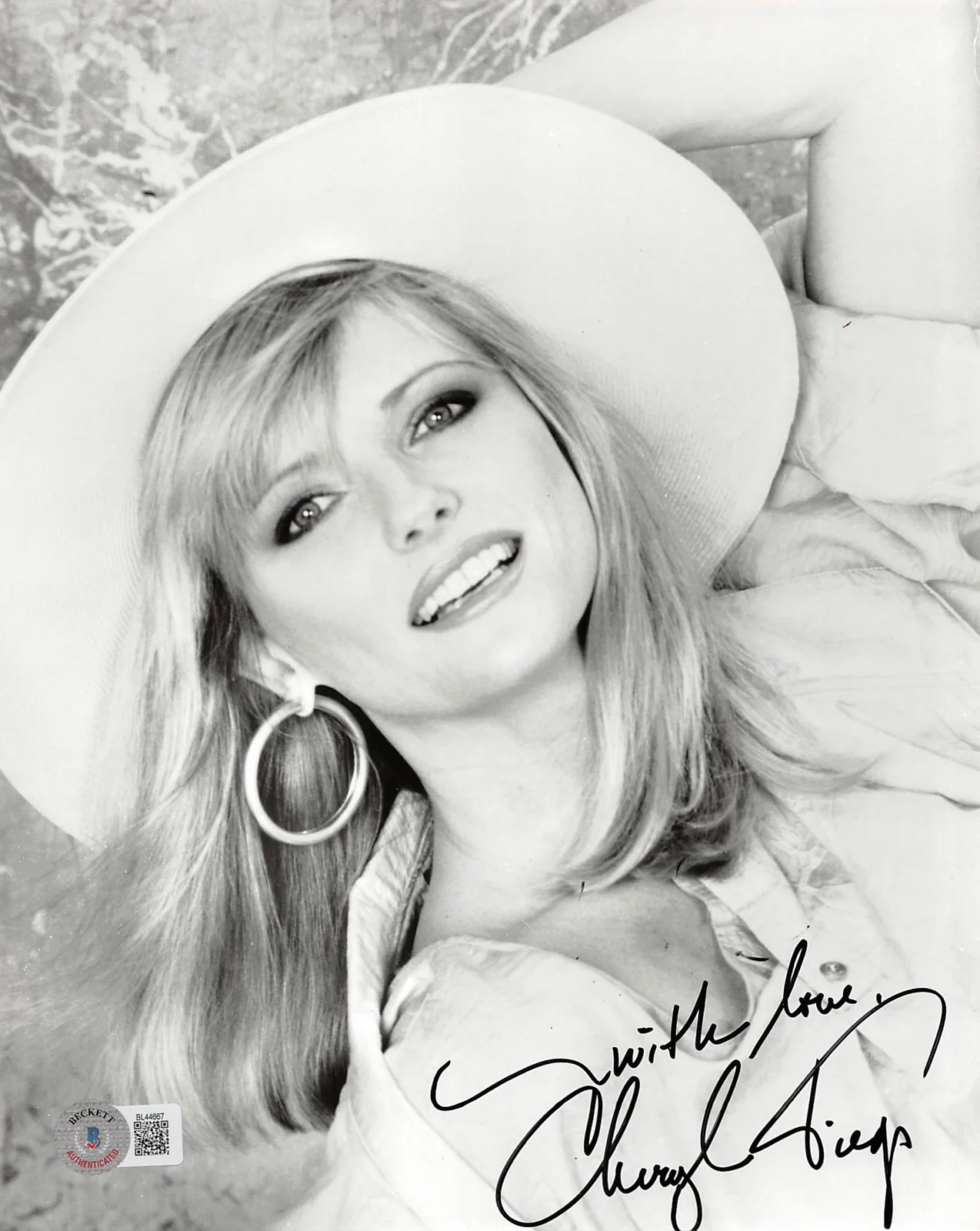 Cheryl Tiegs — Cheryl Tiegs Sports Illustrated Swimsuit Model Signed 8x10 Photo BAS #BL44667