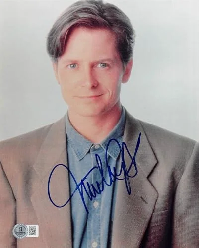 Michael J. Fox — Michael J. Fox Back To The Future Authentic Signed 8x10 Photo BAS #BN29202, image 2
