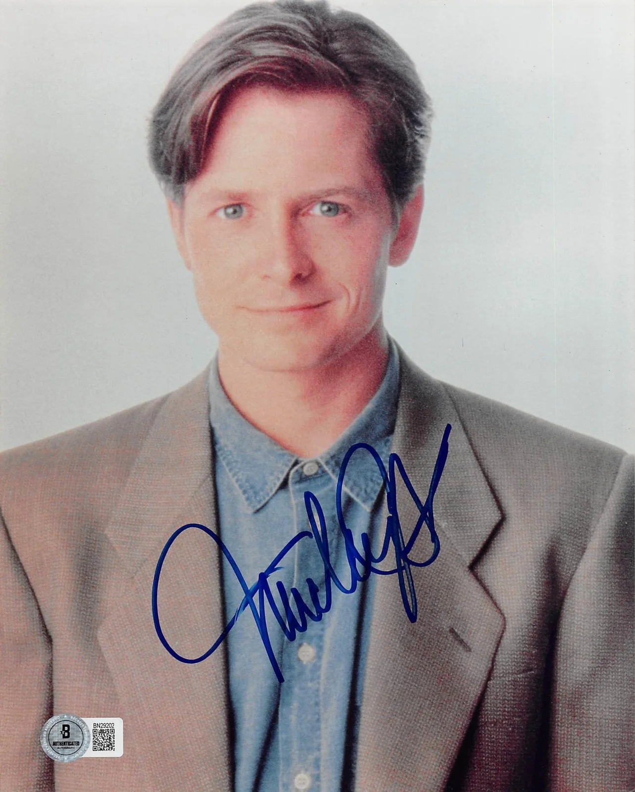 Michael J. Fox — Michael J. Fox Back To The Future Authentic Signed 8x10 Photo BAS #BN29202, image 3