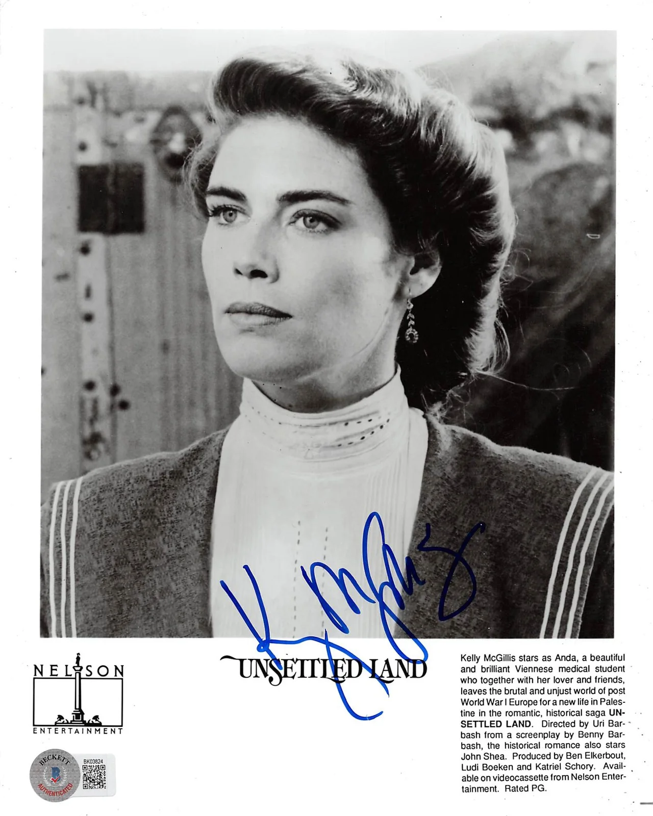 Kelly McGillis — Kelly McGillis Unsettled Land Authentic Signed 8x10 Photo BAS #BK03824