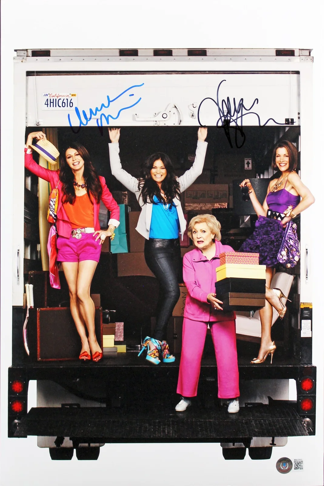 Valerie Bertinelli & Wendy Malick — Valerie Bertinelli & Wendy Malick Hot in Cleveland Signed 12x18 Photo BAS 1