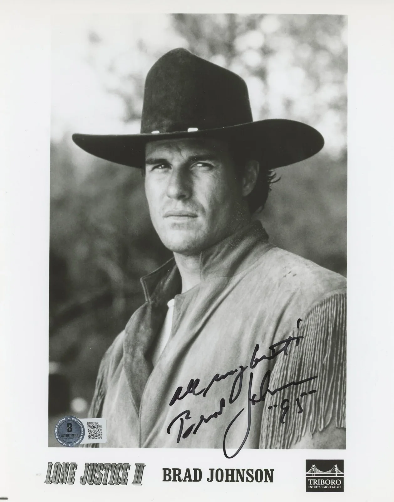 Brad Johnson — Brad Johnson Marlboro Man "All My Best" Authentic Signed 8x10 Photo BAS #BM03396, изображение 3