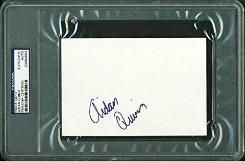 Aidan Quinn — Aidan Quinn Authentic Signed 4X6 Index Card Autographed PSA/DNA Slabbed, изображение 2