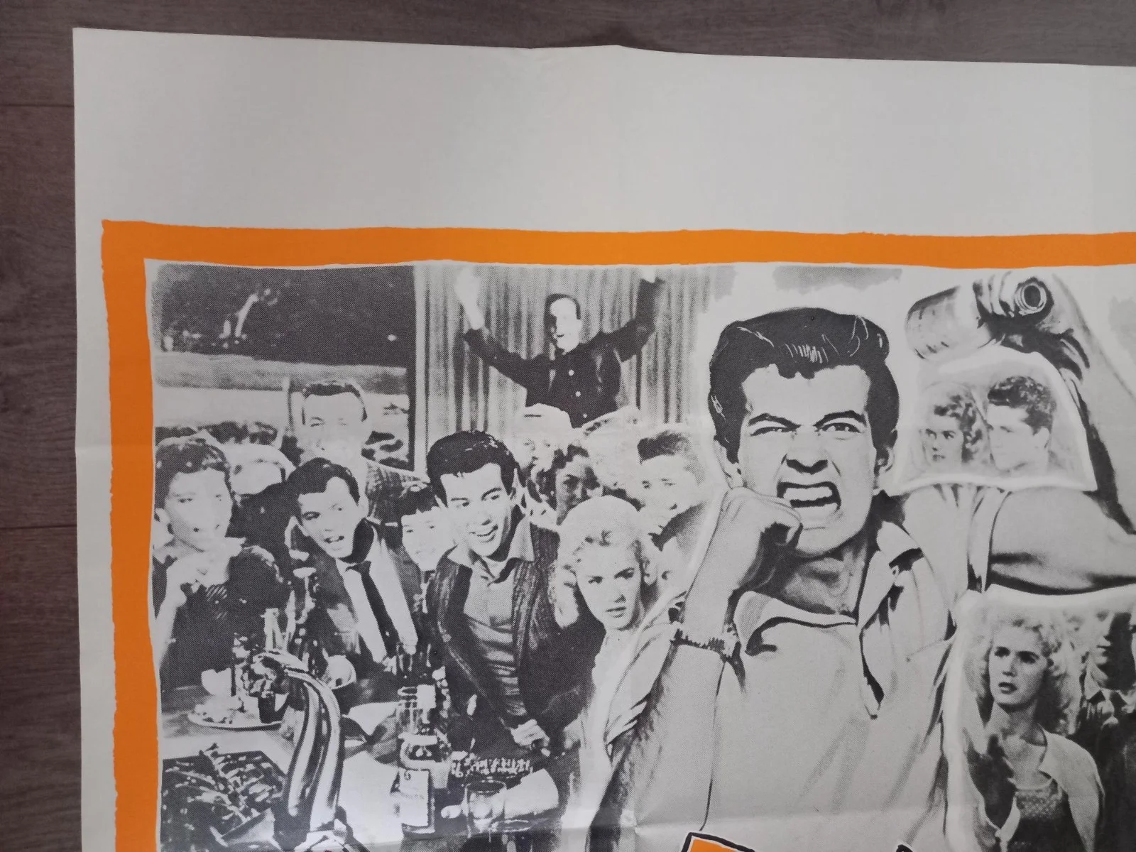 THE PARTY CRASHERS 1958 BRITISH QUAD POSTER MARK DAMON CONNIE STEVENS, изображение 3
