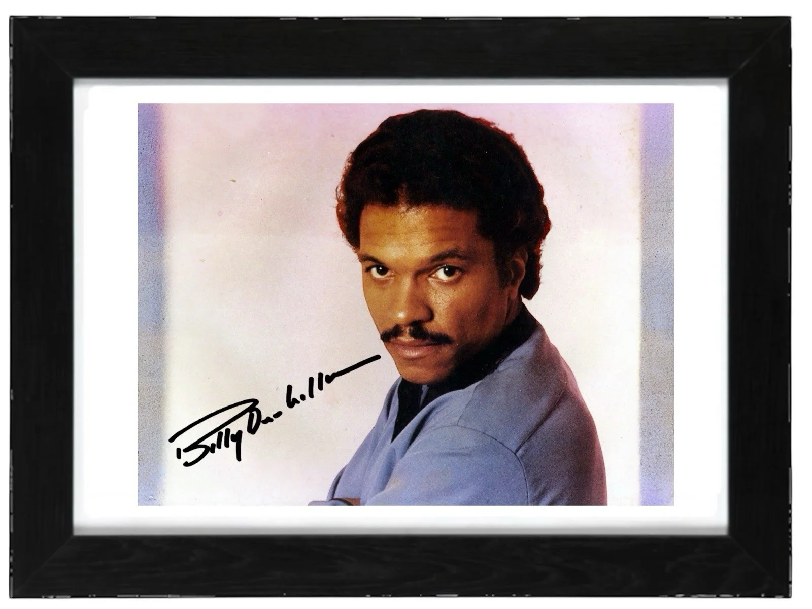 Billy Dee Williams Signed Autograph PHOTO Pre Print 6x4/A4/ Framed Star Wars, image 2