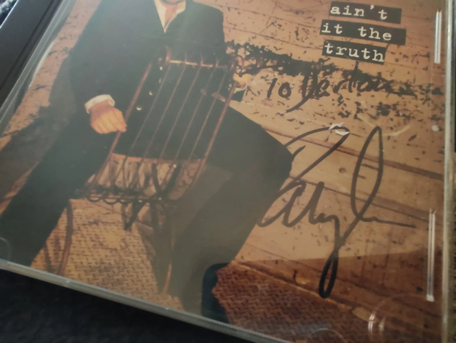 Daryle Singletary Autographed Signed “Ain’t It The Truth” CD Cover Art RARE, изображение 2