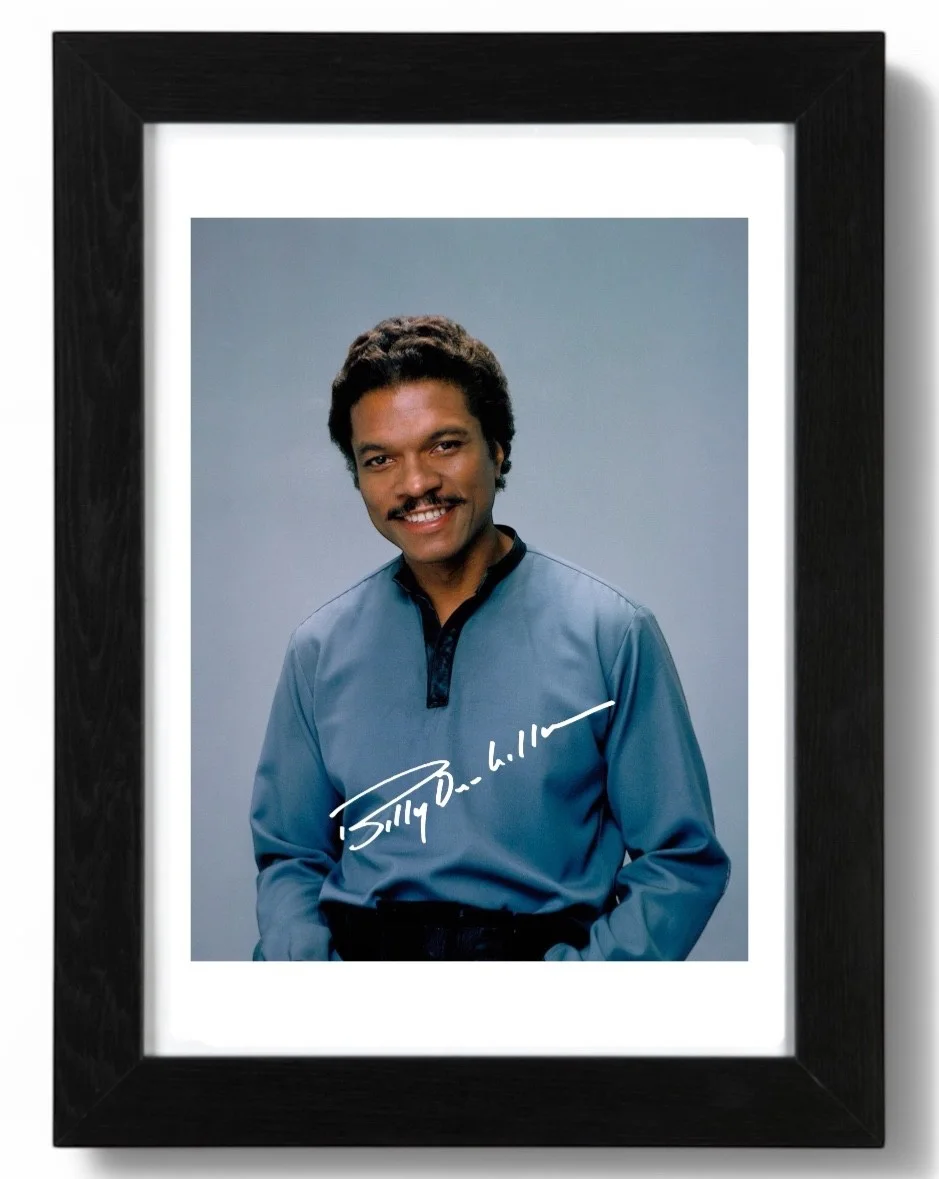 Billy Dee Williams Signed Autograph PHOTO Pre Print 6x4/A4/ Framed Star Wars, image 3