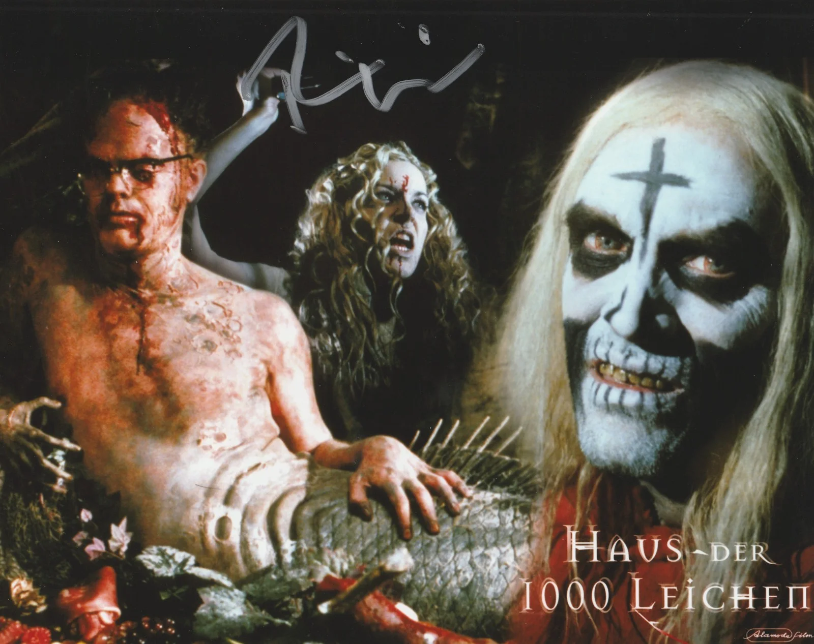 RAINN WILSON — RAINN WILSON HOUSE OF 1000 CORPSES SIGNED 10X8 COLOR PHOTO AUTOGRAPH BILL HUDLEY