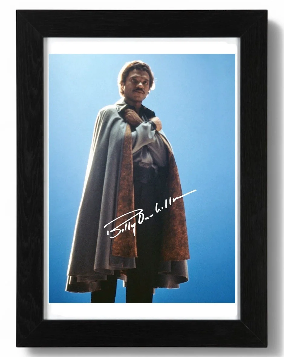 Billy Dee Williams Signed Autograph PHOTO Pre Print 6x4/A4/ Framed Star Wars, image 2