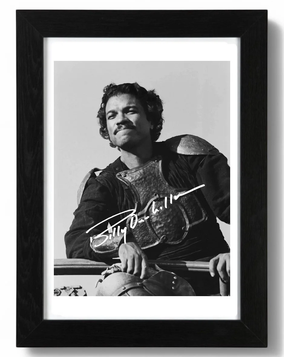 Billy Dee Williams Signed Autograph PHOTO Pre Print 6x4/A4/ Framed Star Wars, image 2