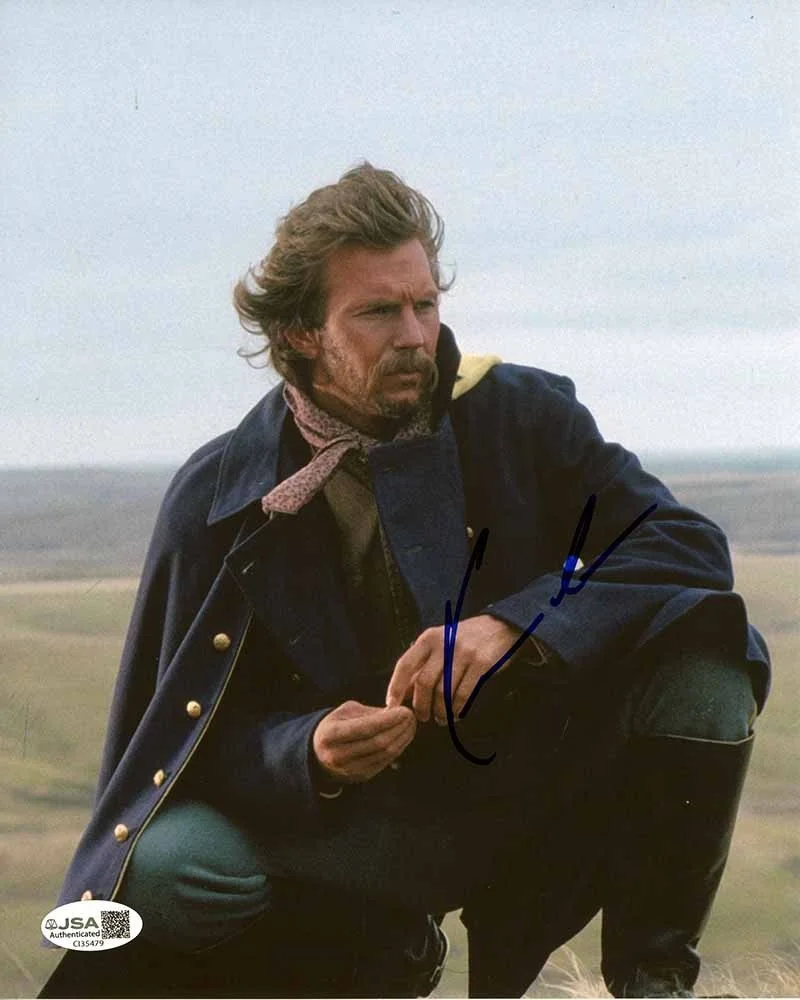 A Star — Kevin Costner Dances with Wolves 8X10 Photo Hand Signed Autographed JSA COA
