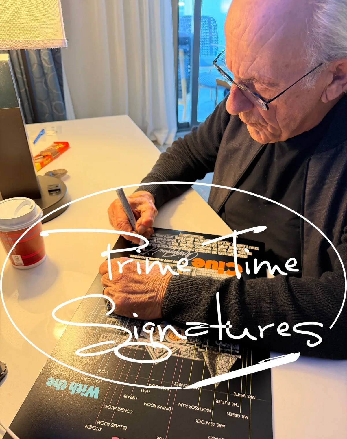 Christopher Lloyd — Christopher Lloyd Signed 12x18 Photo Clue Authentic Autograph Beckett Witness, изображение 2
