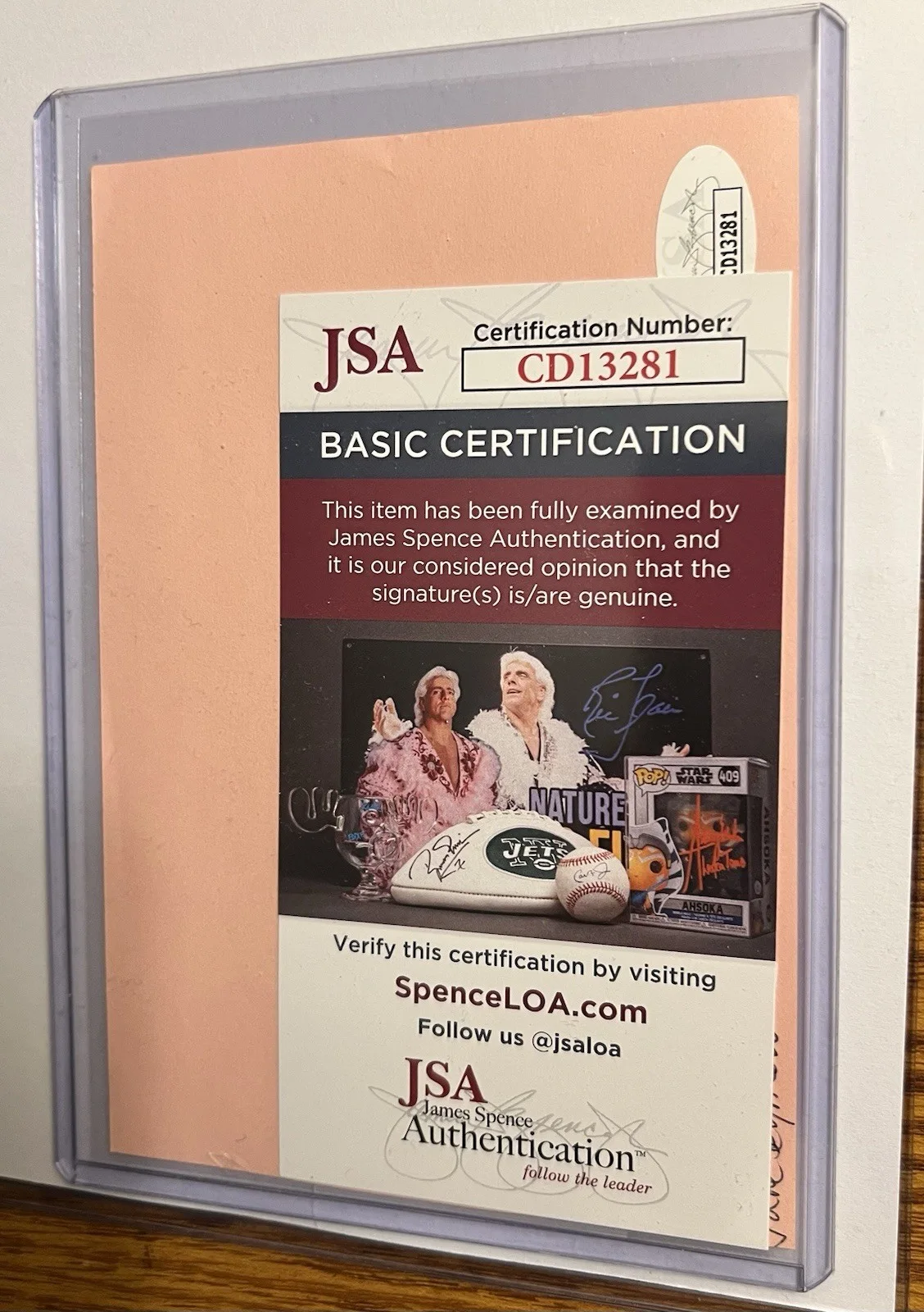 JANE SEYMOUR JSA CERTIFIED SIGNED CUT, COA & SOMEWHERE IN TIME 8x10 PHOTO, image 2
