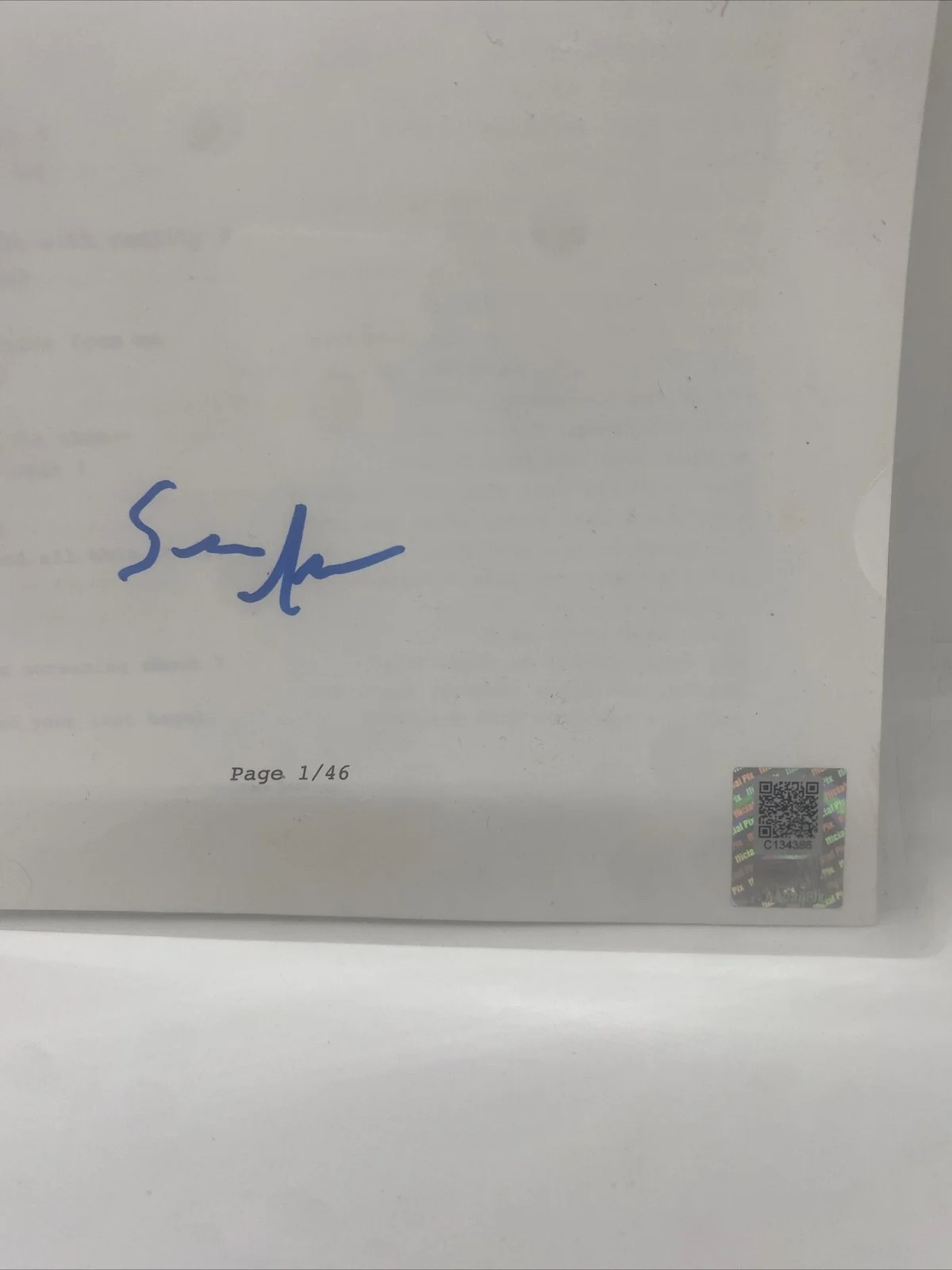 Sean Astin — Sean Astin Signed Encino Man Complete Movie Script Autograph JSA COA, image 2