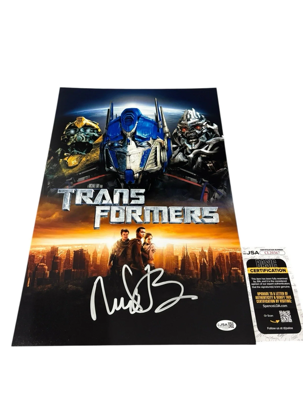 Michael Bay — MICHAEL BAY SIGNED AUTOGRAPH 12x18 TRANSFORMERS PHOTO POSTER w/ PROOF JSA COA