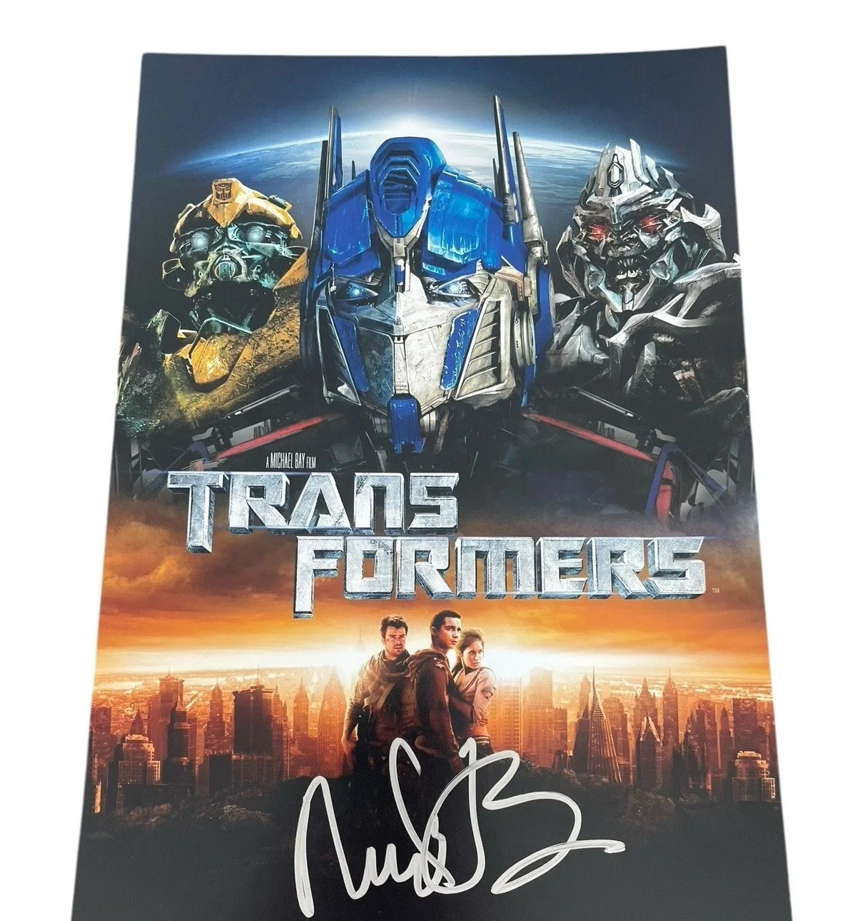 Michael Bay — MICHAEL BAY SIGNED AUTOGRAPH 12x18 TRANSFORMERS PHOTO POSTER w/ PROOF JSA COA, изображение 3