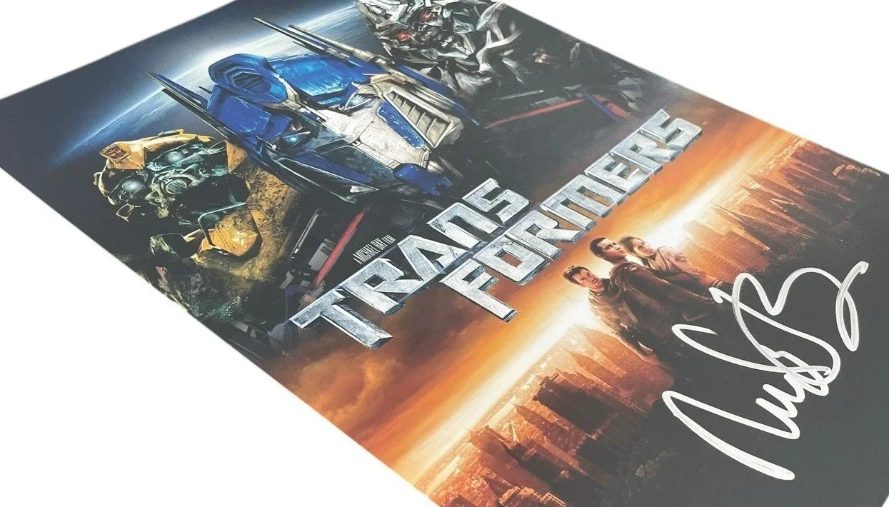 Michael Bay — MICHAEL BAY SIGNED AUTOGRAPH 12x18 TRANSFORMERS PHOTO POSTER w/ PROOF JSA COA, изображение 4